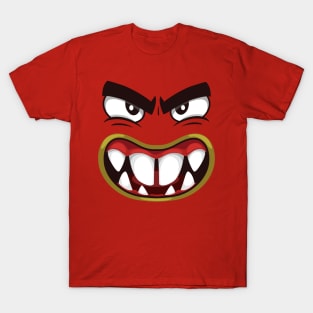 Creepy wide mouth monster face T-Shirt